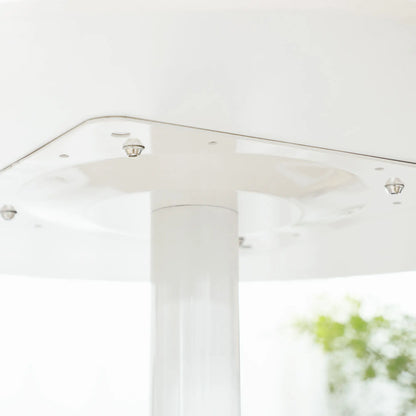 Modern Kitchen Table For 2, Round Dining Table With Steel Base, White Dining Tables at Gallery Canada