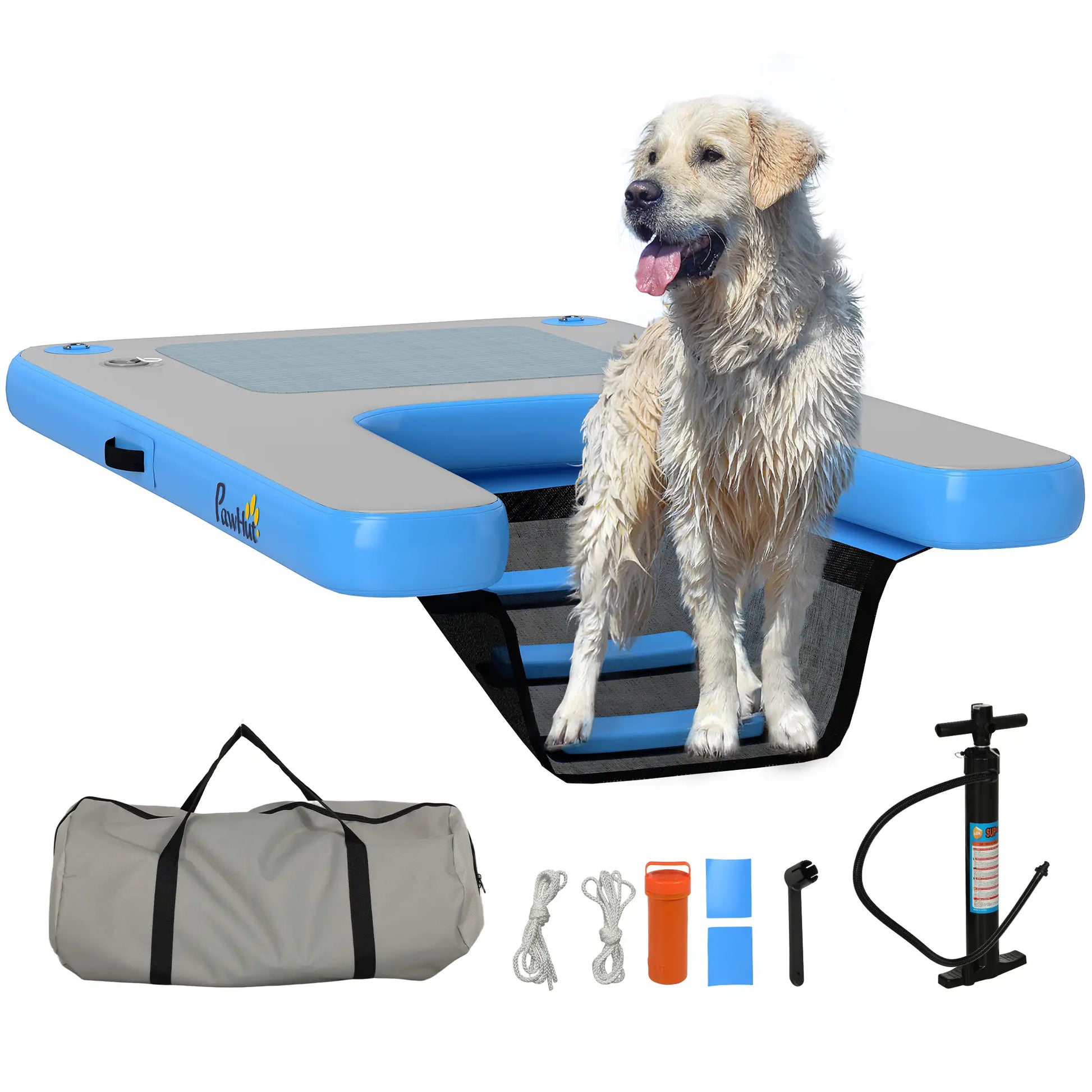 Floating Pet Boat Ramp, Up to 300 lbs, for Pool, Lake, Dock Dog Stairs at Gallery Canada