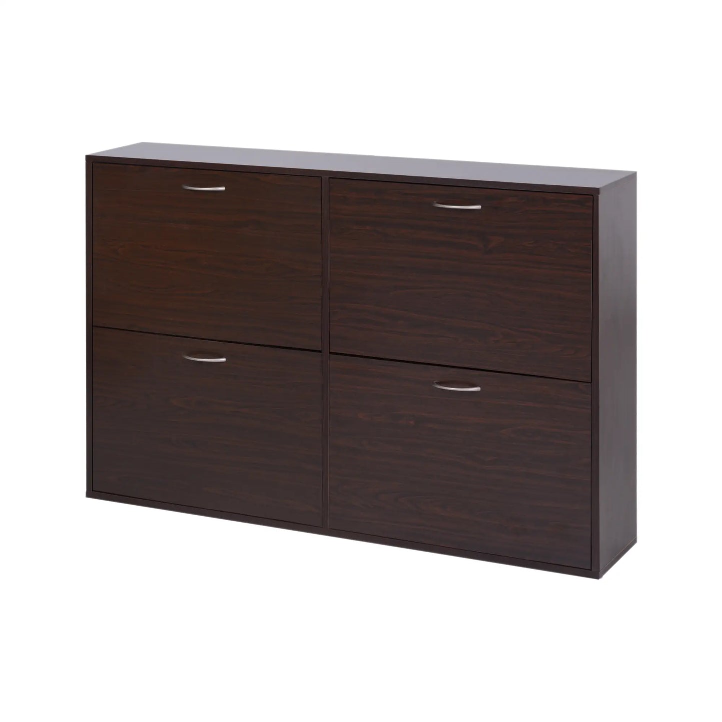 Flip Down Shoe Storage, Wooden Cabinet, 4 Drawer Organizer, Brown Shoe Storage Cabinets & Racks at Gallery Canada