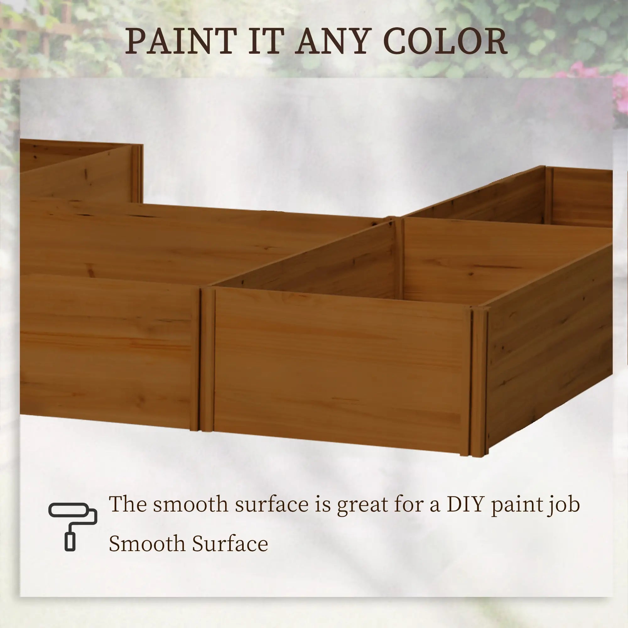 DIY 5-Box Garden Planter, Open Bottom, Outdoor, Brown Raised Garden Beds at Gallery Canada