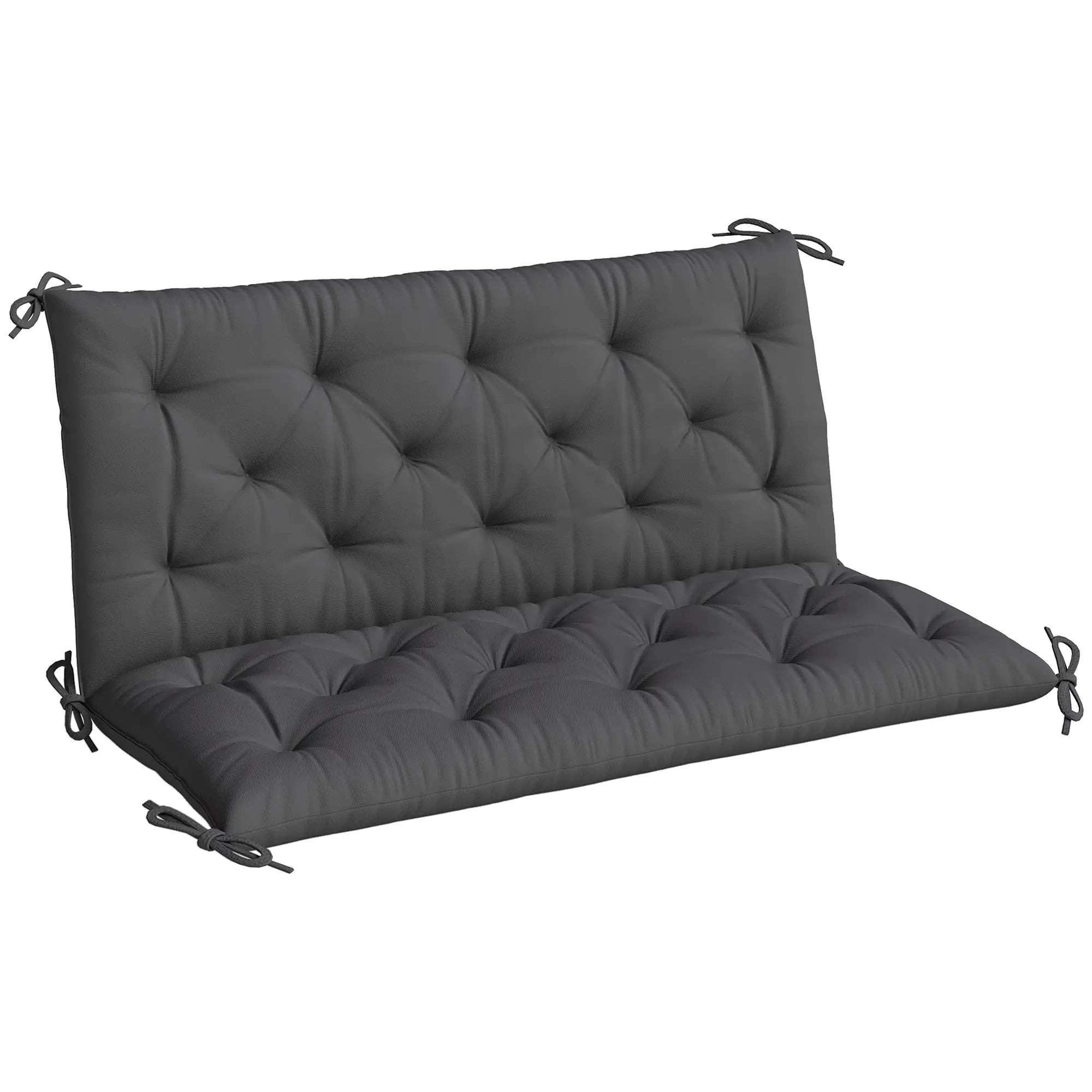 2 Seater Garden Bench Cushion, Thick Outdoor Non-Slip, 47