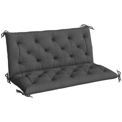 2 Seater Garden Bench Cushion, Thick Outdoor Non-Slip, 47