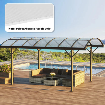 UV Protected Twin-Wall Greenhouse Panels, 47.2" x 23.6", 6 Pack, Clear Greenhouses at Gallery Canada