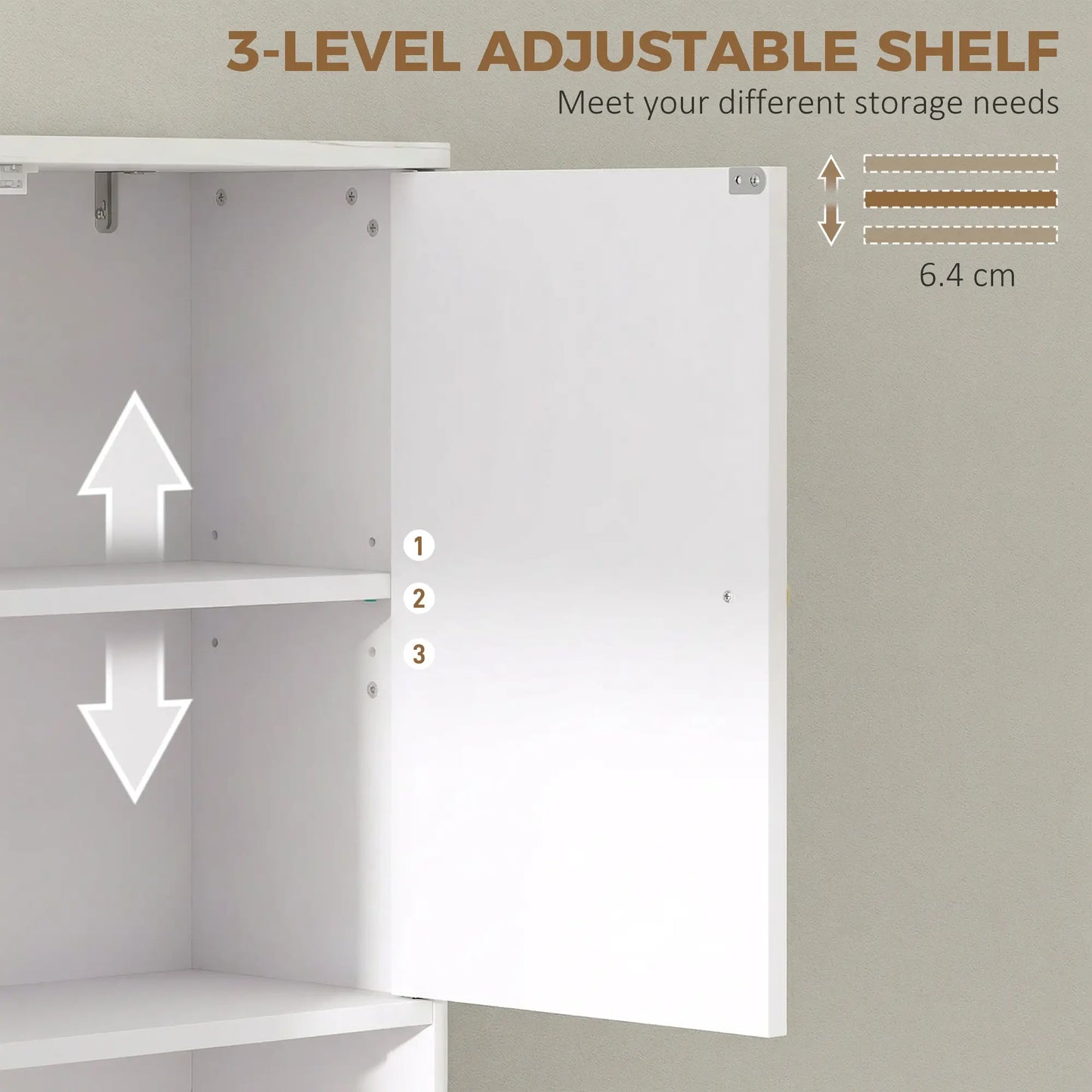 Over The Toilet Storage Cabinet, Adjustable Shelf, Open Shelf, White Over The Toilet Storage at Gallery Canada