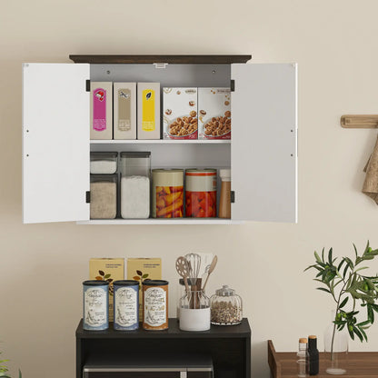 Farmhouse Medicine Cabinet, Wall Mounted, 2 Doors, Adjustable Shelf, White Wall Mounted Cabinets at Gallery Canada