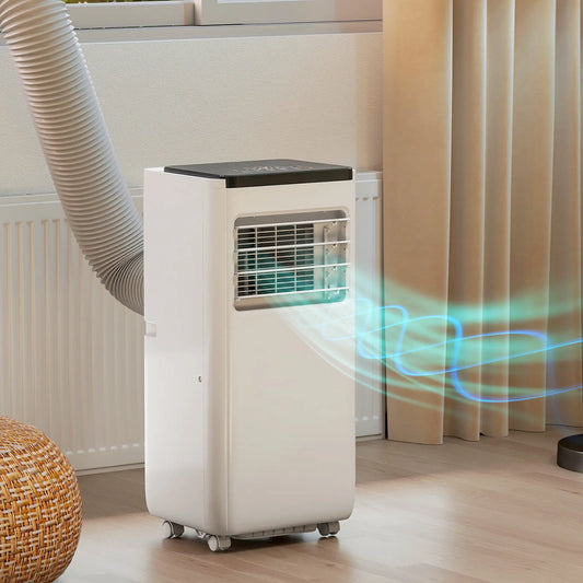 8000 BTU Portable Air Conditioner, Cool Dehumidifier Fan, White Air Conditioner White, Black at Gallery Canada
