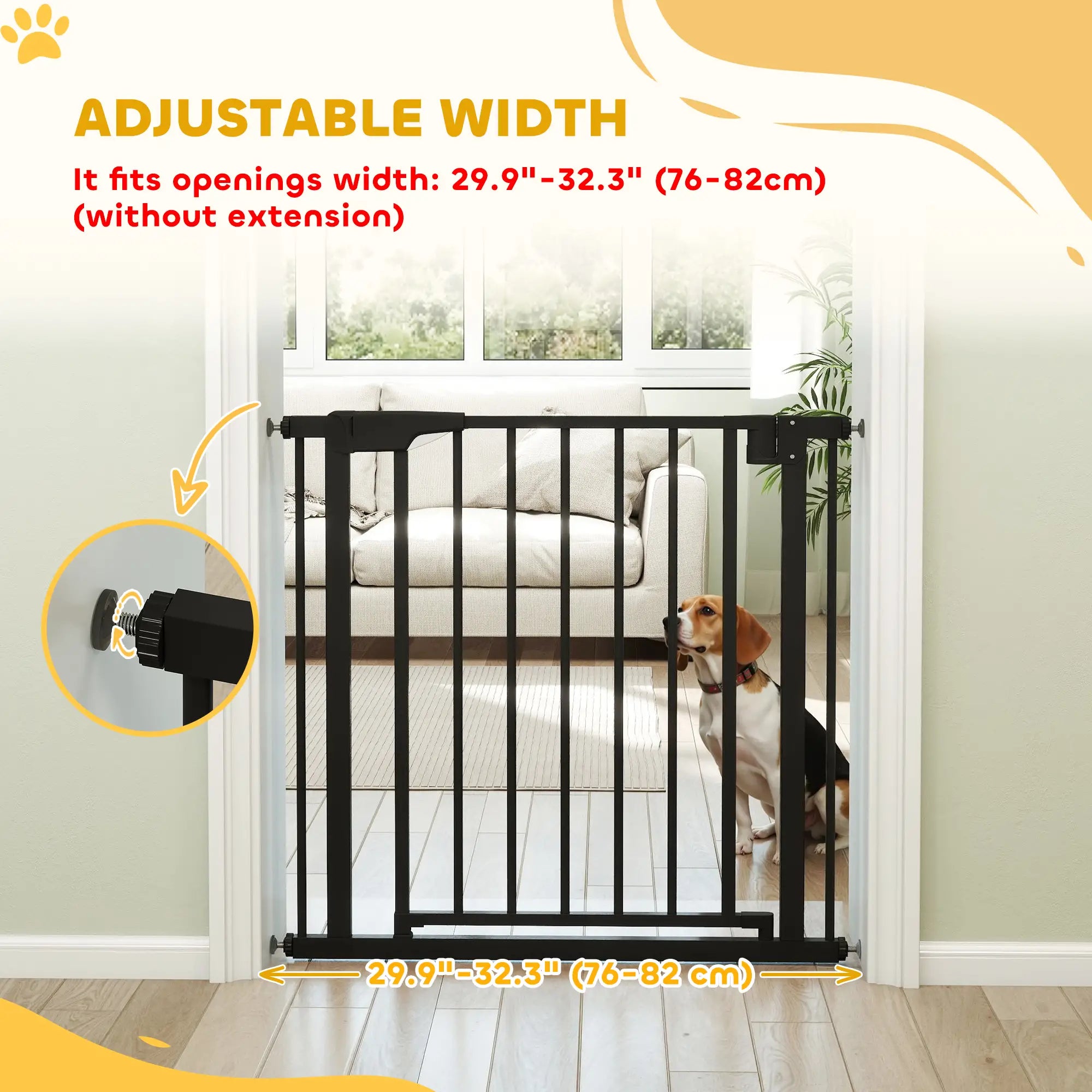 Baby Gate, Pet Safety Gate, 30