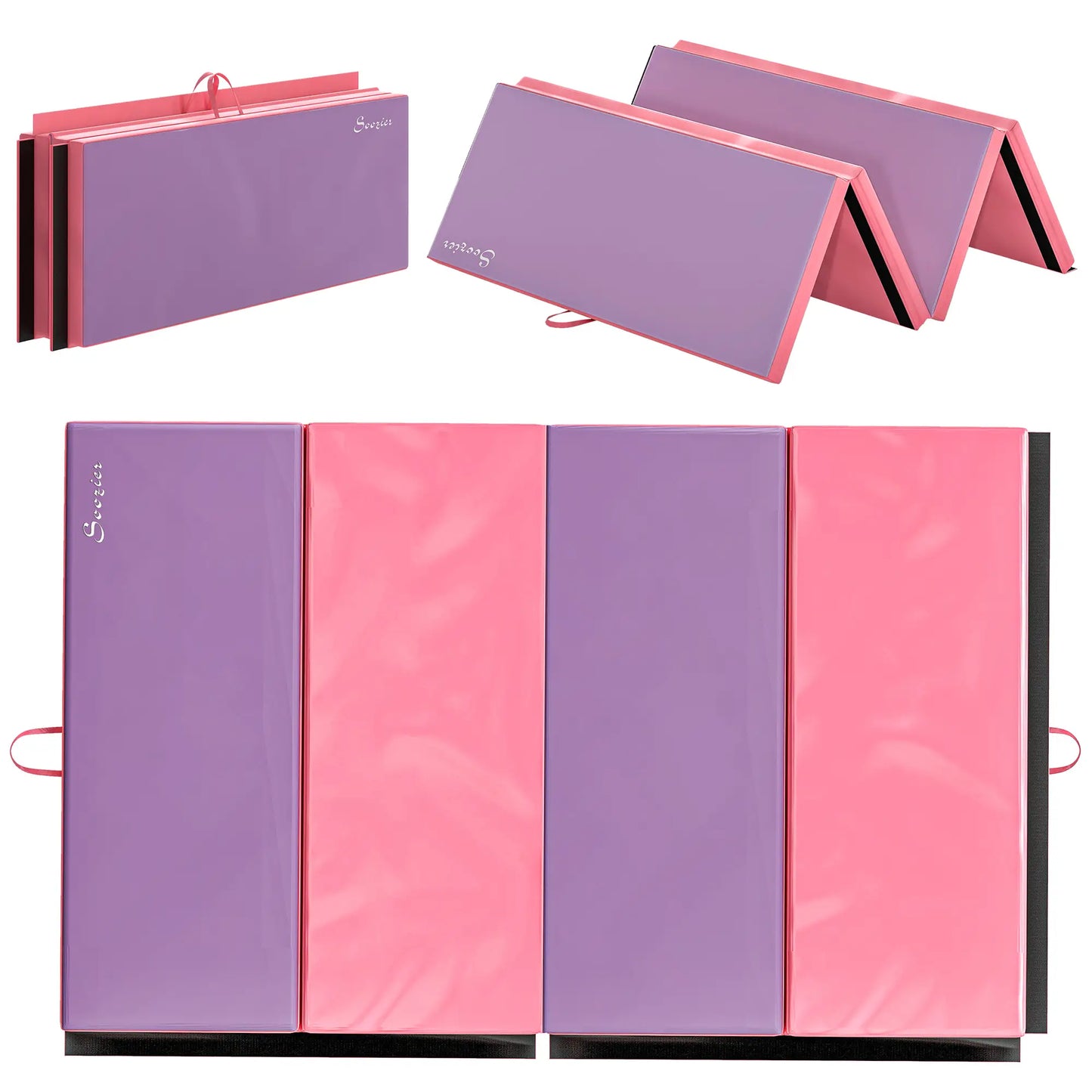 4'x6'x2'' Folding Tumbling Mat, Yoga MMA Martial Arts, Pink Purple Gymnastics Mats at Gallery Canada