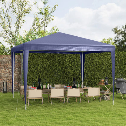 10x10ft Portable Party Tent, Folding Garden Canopy, Dark Blue Canopy Tents at Gallery Canada