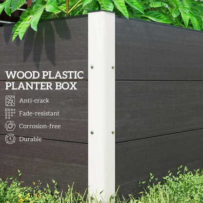 3' x 2' x 2' Raised Garden Bed, Wood Plastic Planter Box, Grey Galvanized Planter Boxes at Gallery Canada