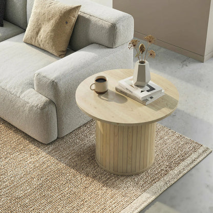 Round Coffee Table, 24", Natural Wood Coffee Tables at Gallery Canada