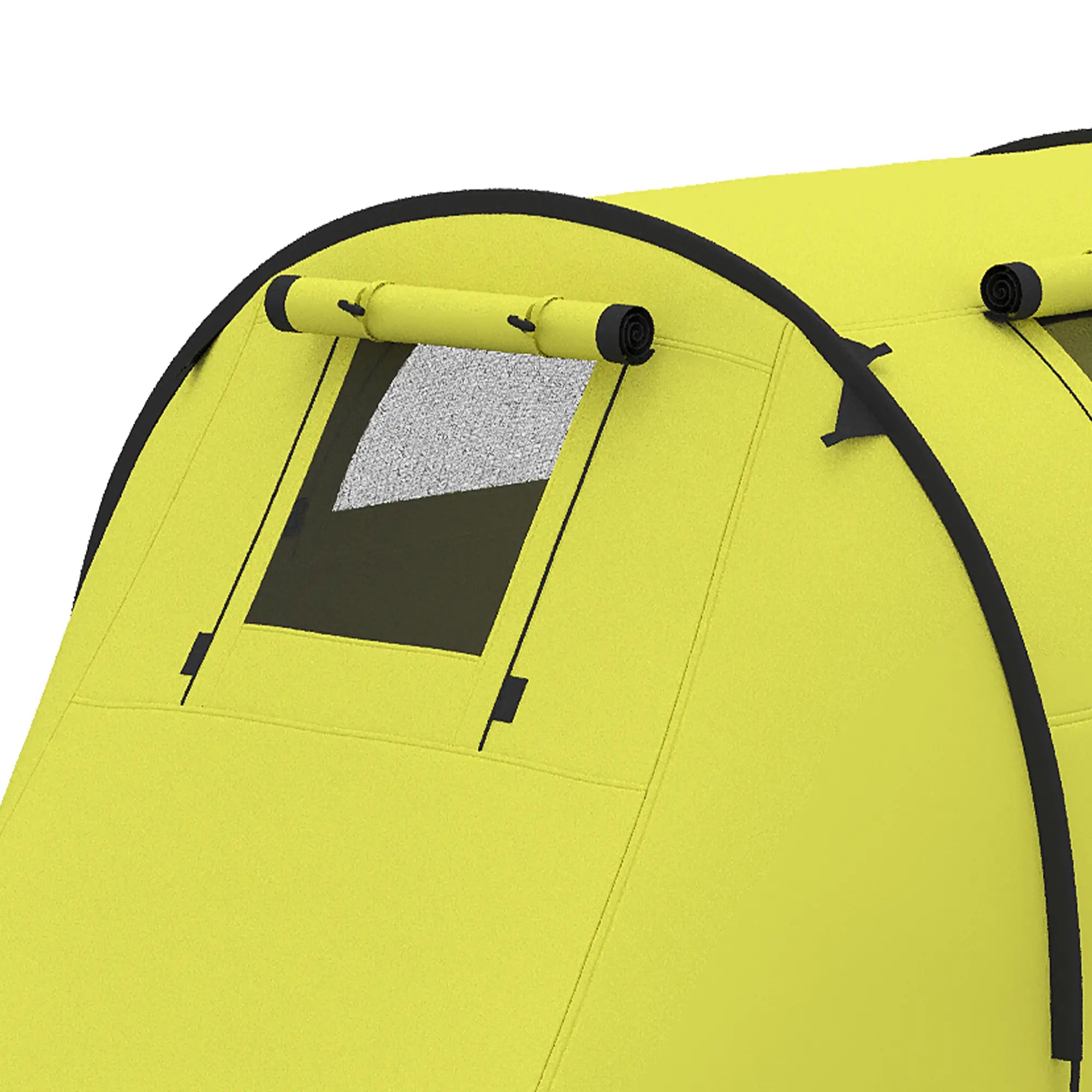 3-4 Person Camping Tent with 2 Rooms, 3000mm Waterproof Portable Family Tent with Carry Bag, Yellow Camping Tents at Gallery Canada