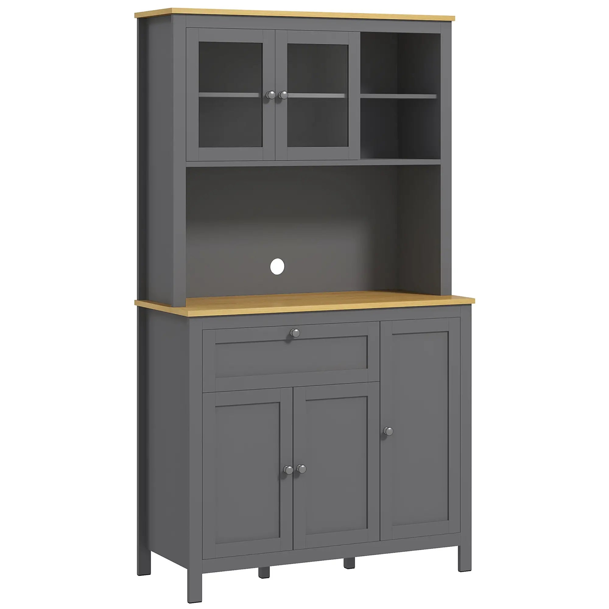 5-Door Kitchen Pantry Cabinet, Adjustable Shelves, 71 Inch Kitchen Pantry Cabinets at Gallery Canada