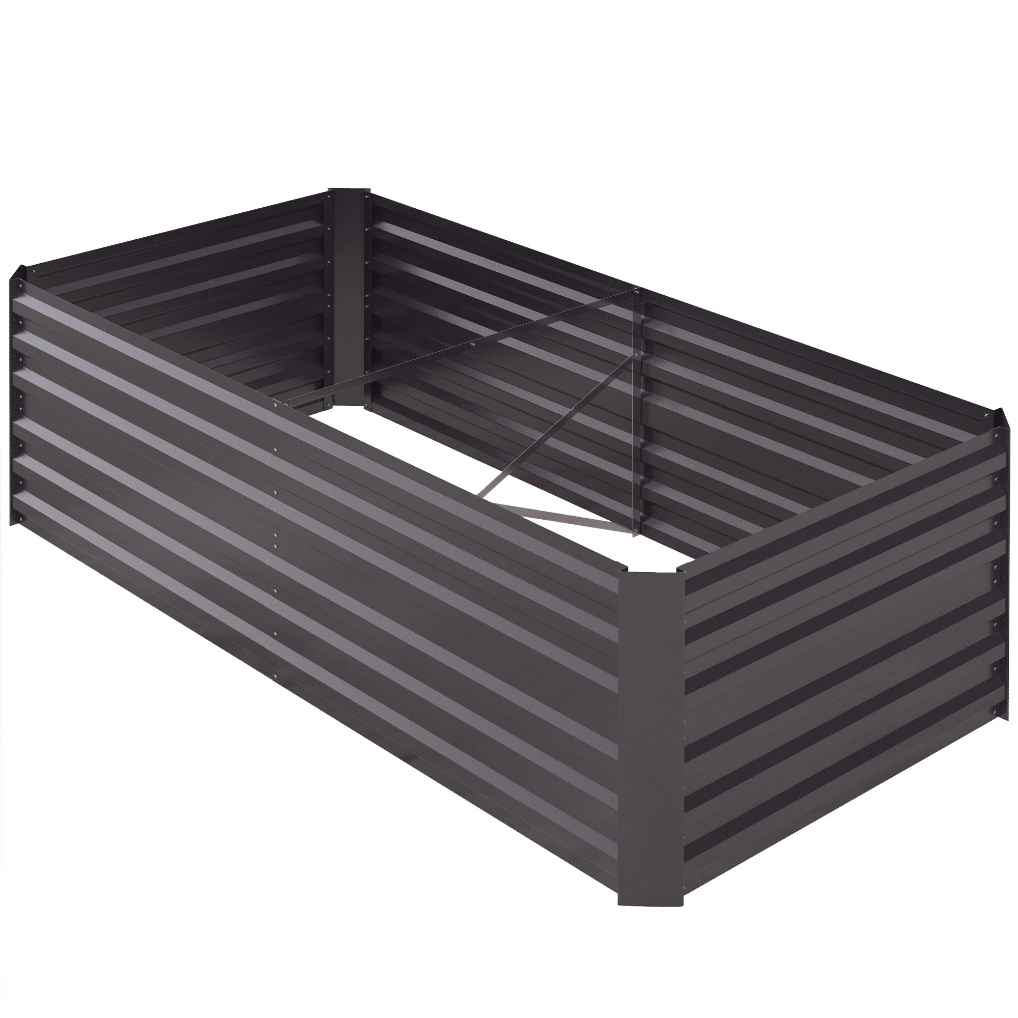 Galvanized Raised Garden Bed, Steel Outdoor Planter, 71