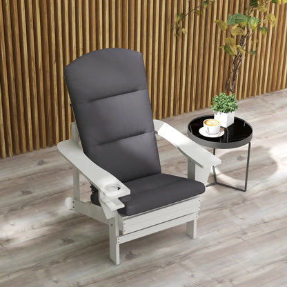 Adirondack Chair Cushion, Replacement with Back and Ties, Grey Patio Chair Cushions at Gallery Canada