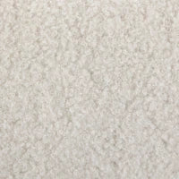Chaise de bureau en molleton Teddy, fauteuil de direction, blanc crème, blanc crème