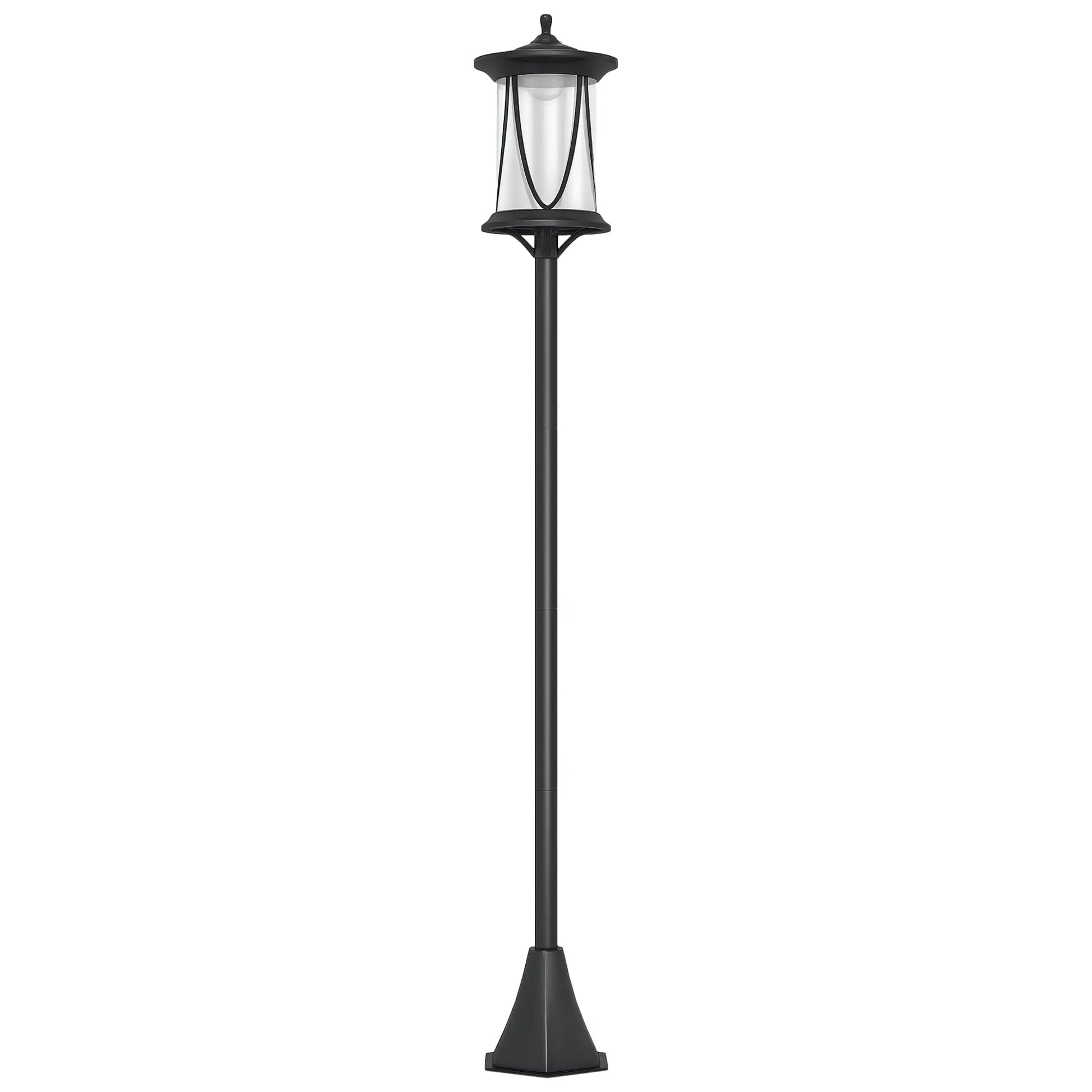 50" Solar Post Light, LED Outdoor Lamp, Waterproof IP44, Cool White Solar Post Lamps at Gallery Canada