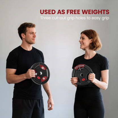 Weight Plates Set, 2-Inch Barbell Weights, 2 x 33lbs Dumbbells & Barbells at Gallery Canada
