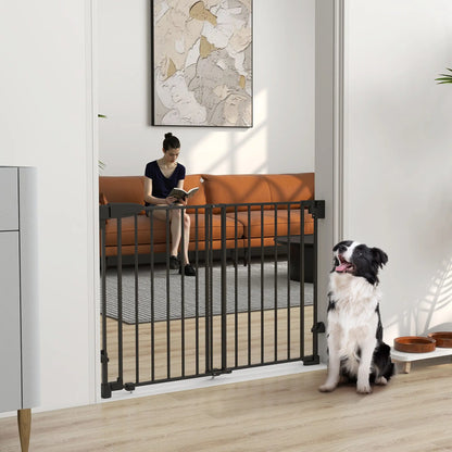 29"-44" Wide Pet Gate, 29" H, Auto-Close, Wall-Mounted Pet Gates at Gallery Canada