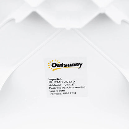 White Plastic Outdoor Square Garden Side Table, Coffee Table, White Patio Side Tables at Gallery Canada