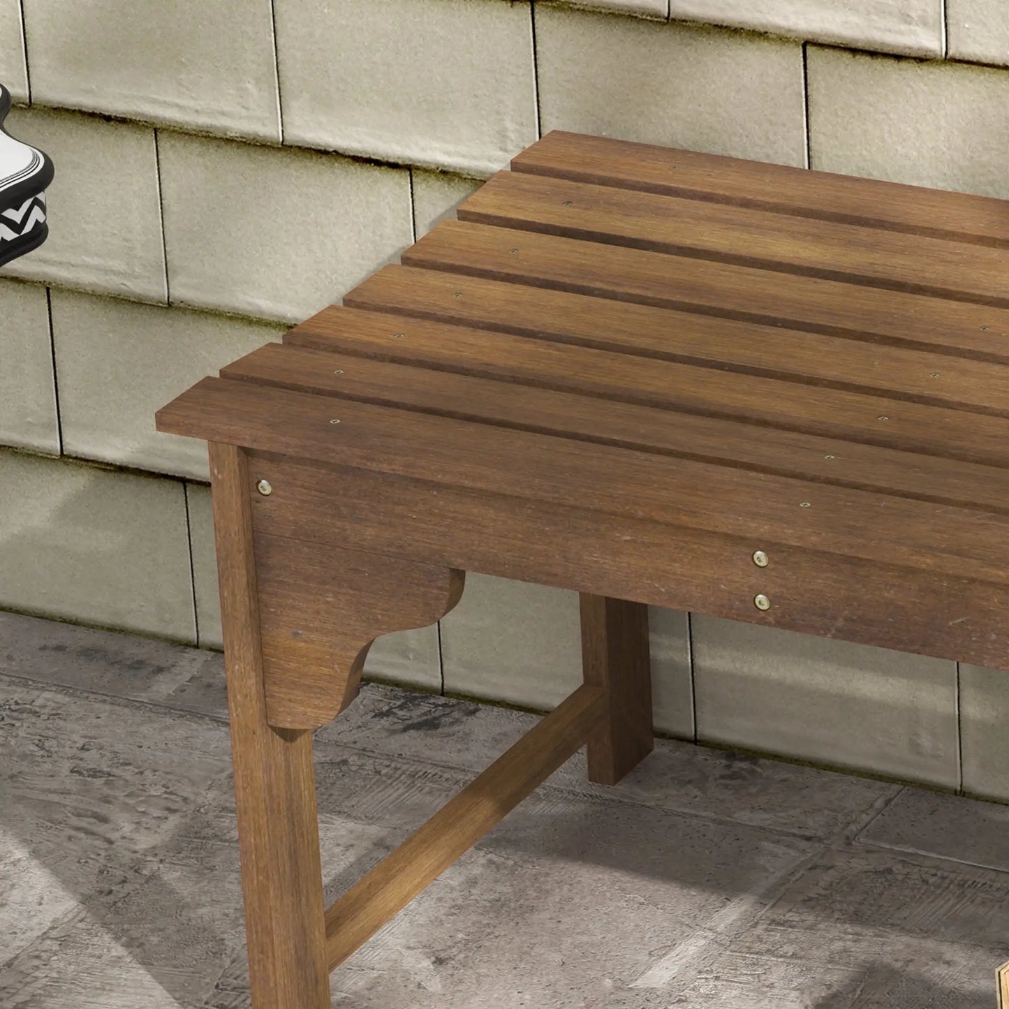 Wooden Garden Bench, Patio Double Park Bench, Teak Outdoor Benches at Gallery Canada