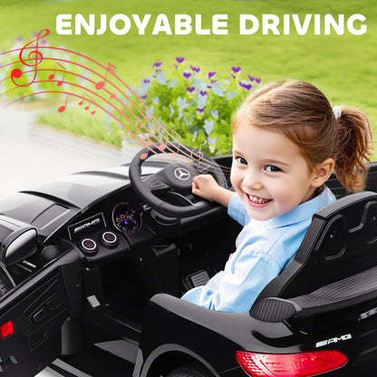 12V Battery Powered Kids Electric Car, Remote, Lights, Music Horn, Black Electric Toy Cars at Gallery Canada