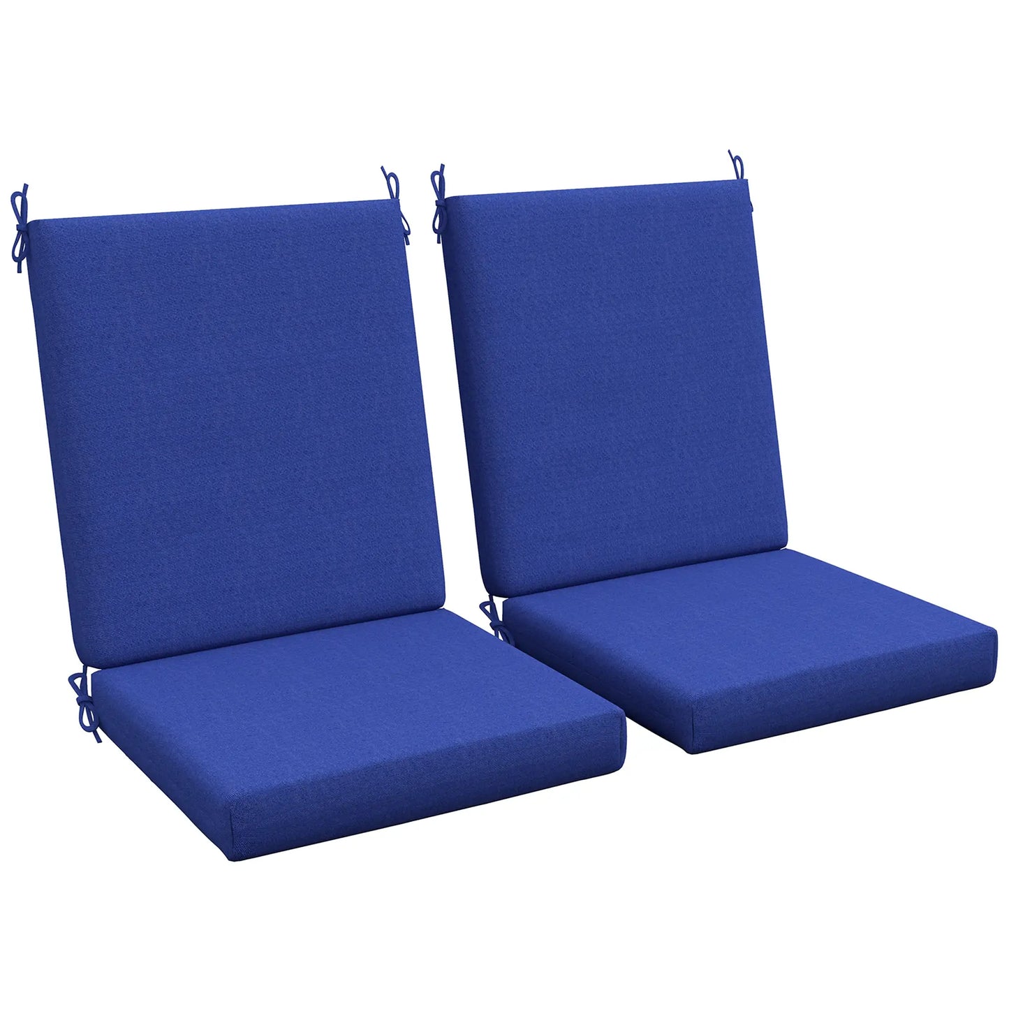 Outdoor Cushions Set of 2, Dining Chair Seat Cushions with Back, Navy Patio Chair Cushions at Gallery Canada