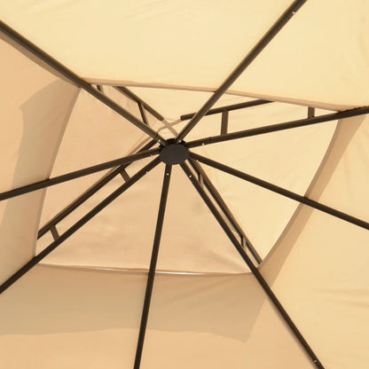 10x10ft Outdoor Gazebo, Double Top Pavilion, Steel Frame, Mosquito Netting Gazebos at Gallery Canada
