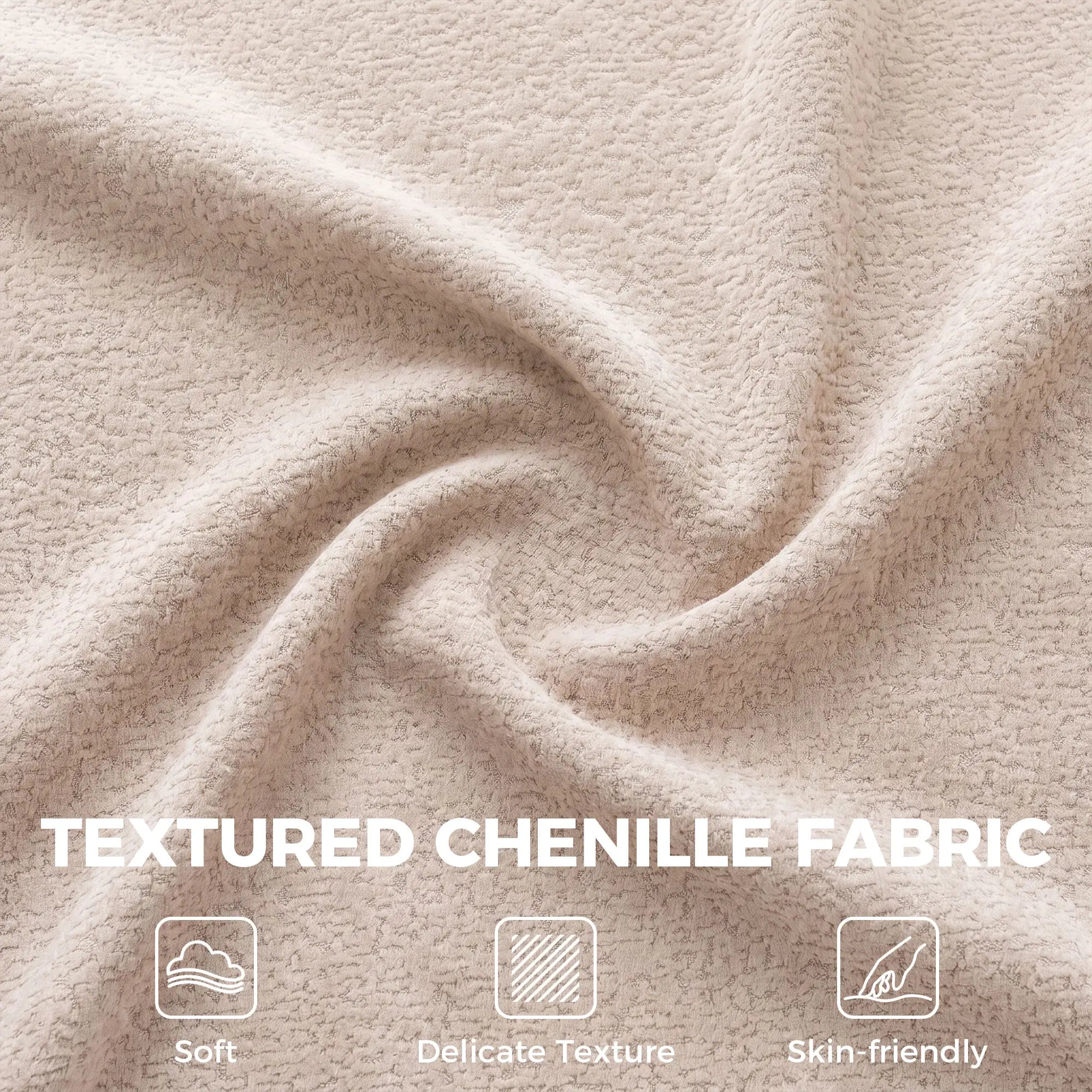 3-Seater Chenille Cloud Couch, Beige 3-Seater Sofas at Gallery Canada