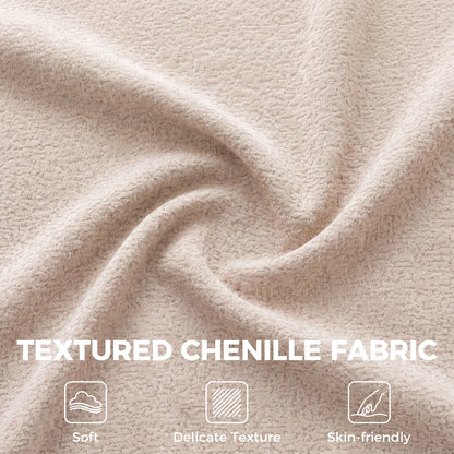 3-Seater Chenille Cloud Couch, Beige 3-Seater Sofas at Gallery Canada