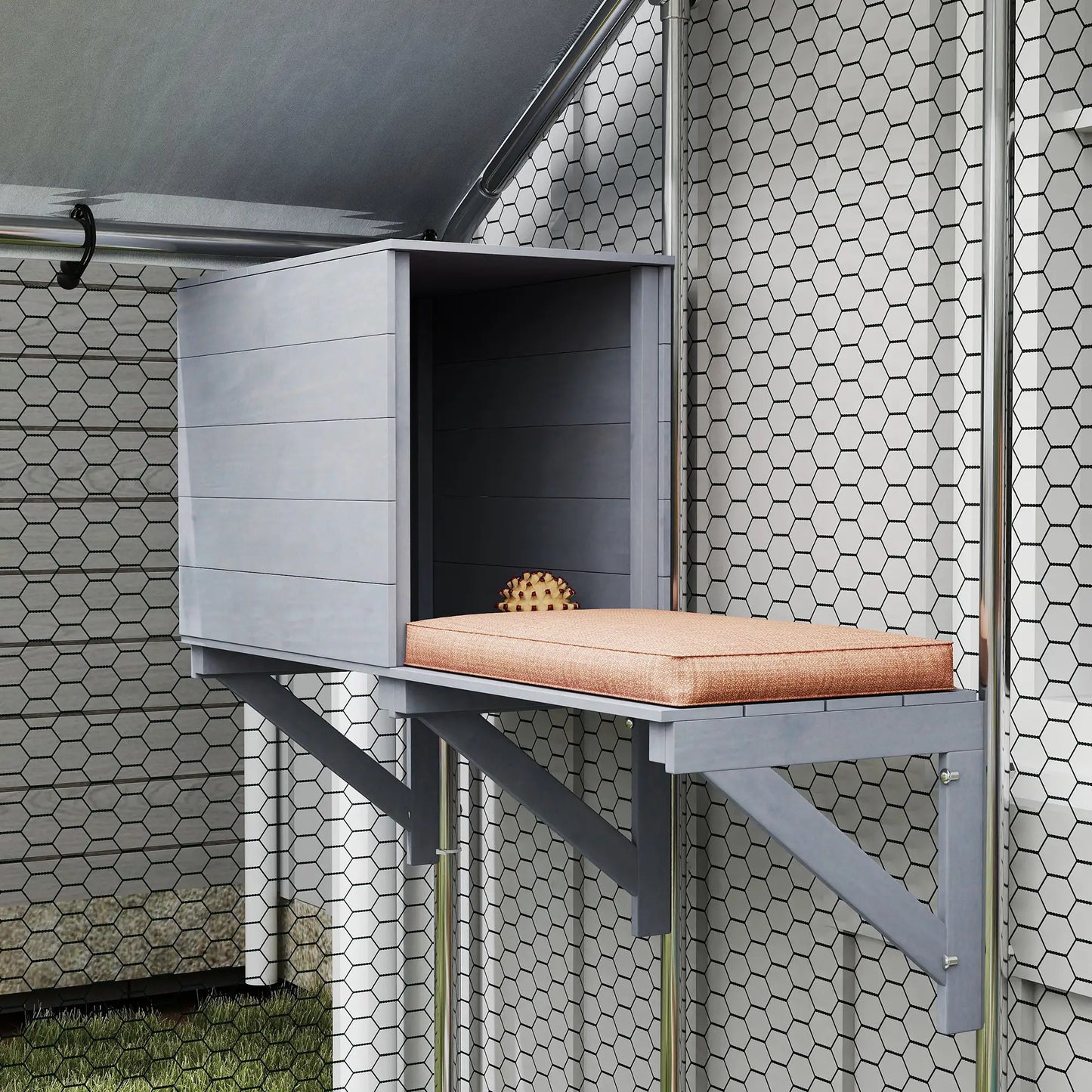 79" Extra Large Metal Outdoor Catio, Waterproof Cover, Resting Box, 4 Platforms Outdoor Cat Enclosures at Gallery Canada
