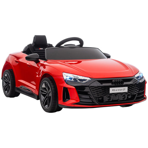 Electric Ride On Car with Remote Control, 12V 3.1 MPH Kids Ride-On Toy for Boys and Girls with Suspension System, Horn Honking, Music, Lights, Red