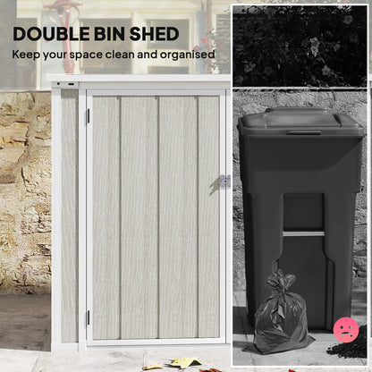 41 Cu Ft Outdoor Storage Shed, Lockable, Light Grey Sheds at Gallery Canada