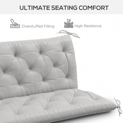 3-Seater Outdoor Swing Chair Cushions, Patio Garden, Light Grey Patio Chair Cushions at Gallery Canada