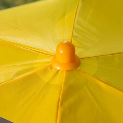 Kids Folding Picnic Table Chair Set with Adjustable Umbrella, Yellow Kids Outdoor Furniture at Gallery Canada
