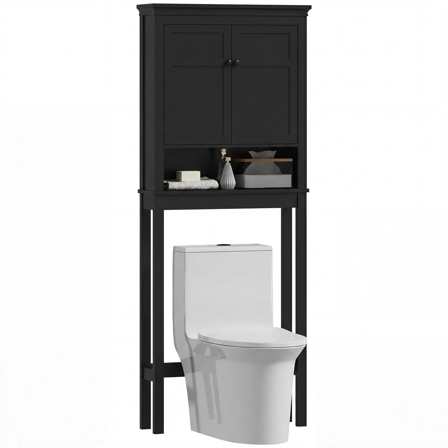 3-Tier Over Toilet Storage, Adjustable Shelf, Bathroom Laundry Bathroom Cabinets at Gallery Canada