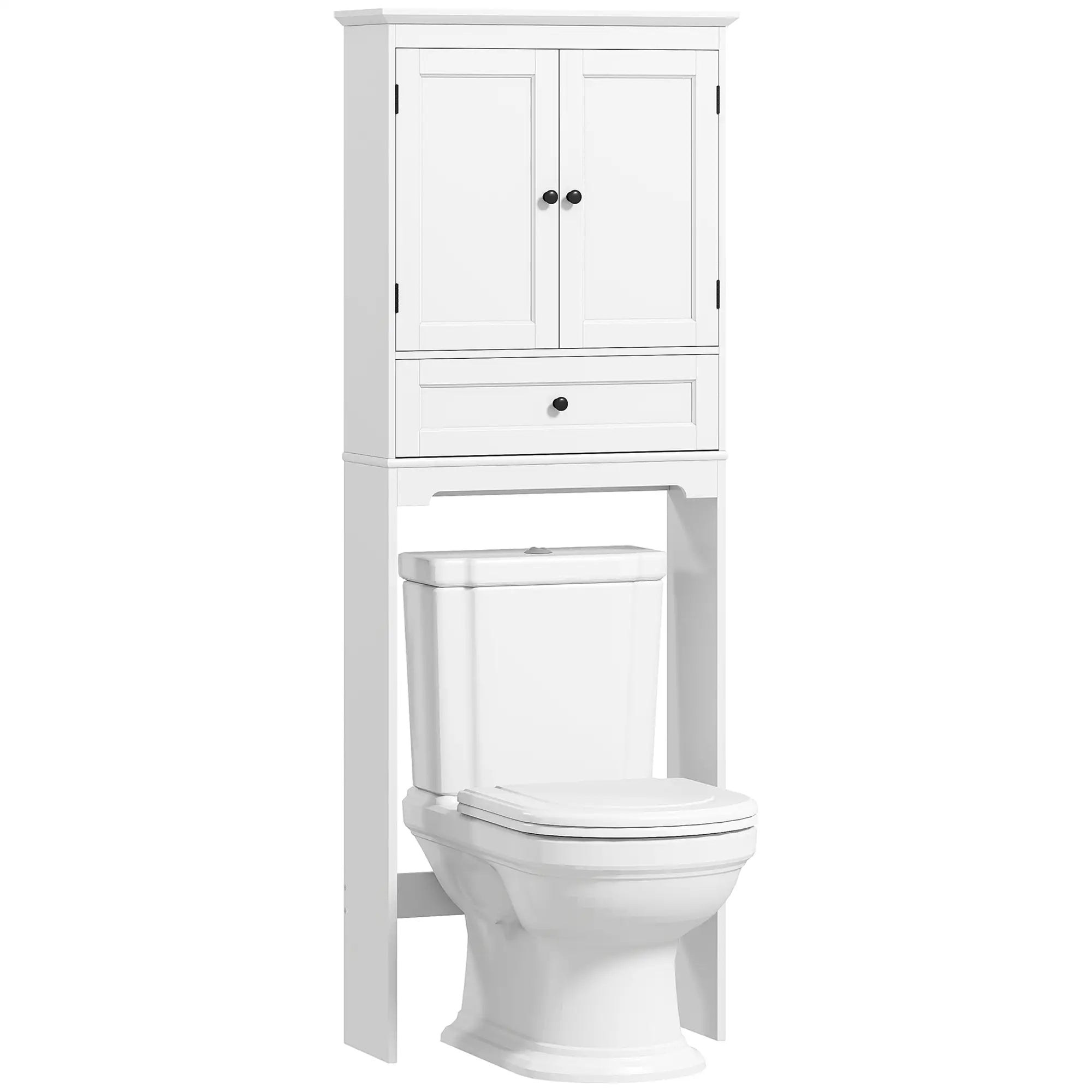 Over The Toilet Storage Cabinet, With Drawer And Adjustable Shelf, White Over The Toilet Storage at Gallery Canada