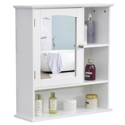 Wall-Mounted Medicine Cabinet, Bathroom Mirror with Shelves, White Mirror Medicine Cabinets at Gallery Canada