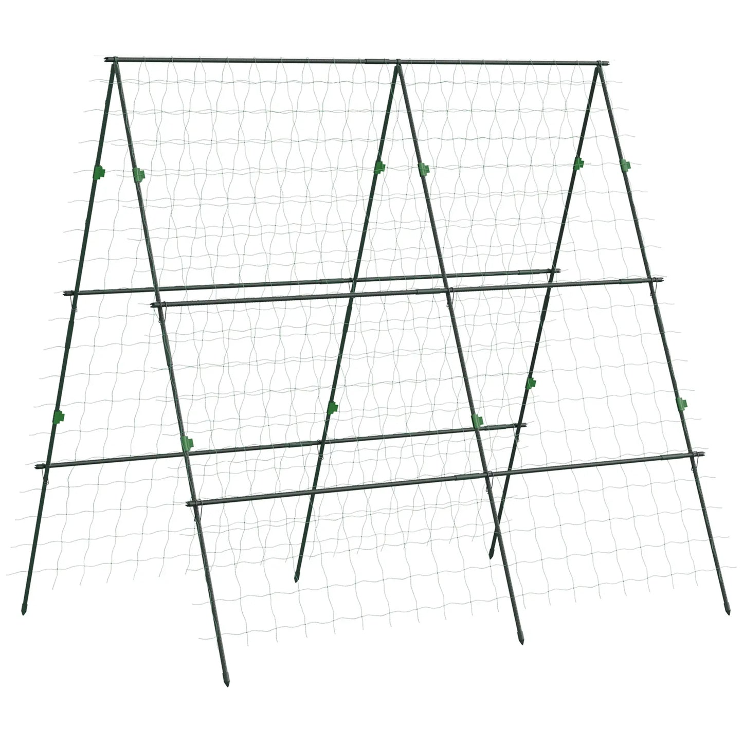 Metal Cucumber Trellis With Netting, A Frame Tomato Support, Green Plant Stands Green at Gallery Canada