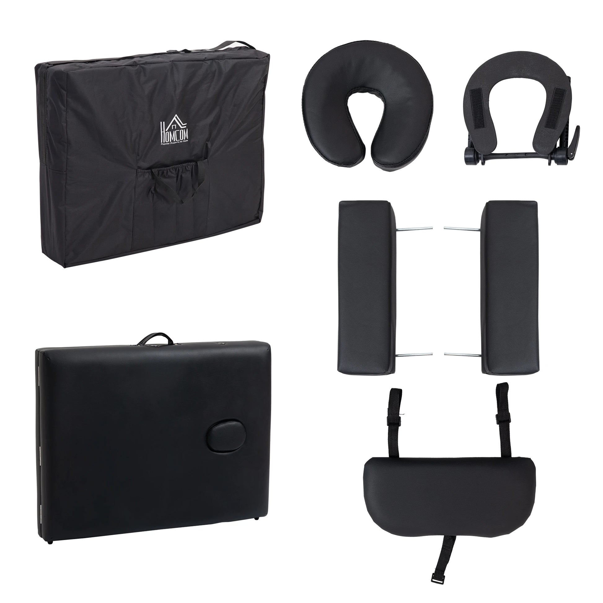 83 Foldable Massage Table, Salon SPA Facial Couch, Tattoo Bed, Black Portable Massage Tables at Gallery Canada