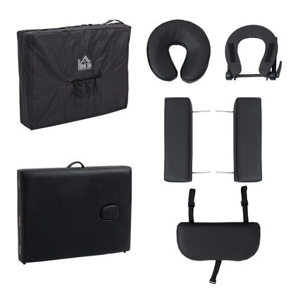 83 Foldable Massage Table, Salon SPA Facial Couch, Tattoo Bed, Black Portable Massage Tables at Gallery Canada