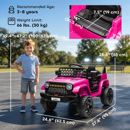 12V Ride On Truck, Electric Car For Kids, Pink Electric Toy Cars at Gallery Canada