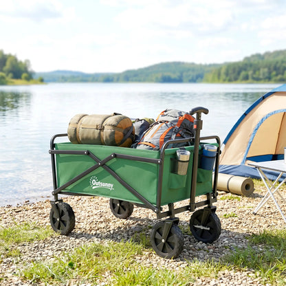 Folding Wagon Cart, Heavy Duty Outdoor Utility Garden Shopping Cart Folding Garden Carts at Gallery Canada