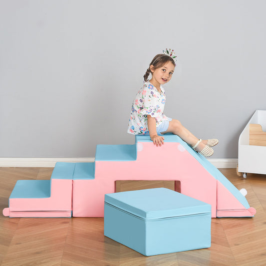 Kids Crawl and Climb Foam Play Set Toddler Nugget 2-Piece Interactive Set for Climbing, Crawling, Sliding Play Zone for Baby Preschooler 1-3 Years - Gallery Canada