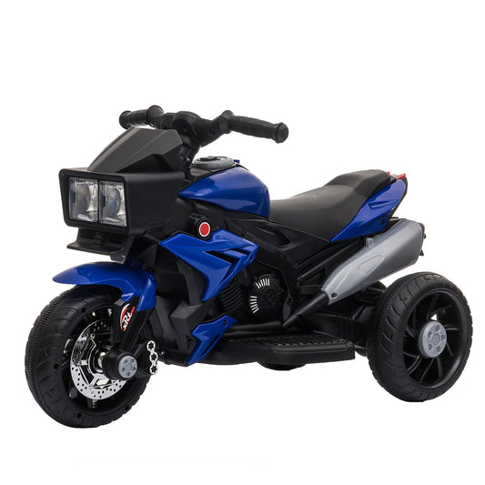 Kids Electric Pedal Motorcycle Ride-On Toy 6V Battery Powered w/ Music Horn Headlights Motorbike for Girls Boy Blue - Gallery Canada