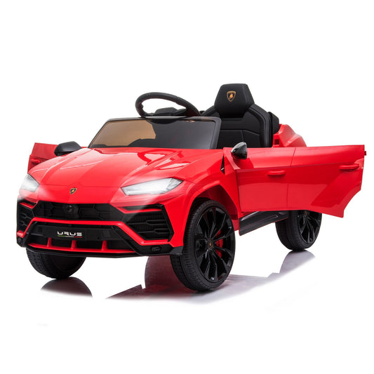 Kids Electric Ride On Compatible 12V Battery-powered Car Lamborghini Urus Toy for 3-6 Years Old Red - Gallery Canada