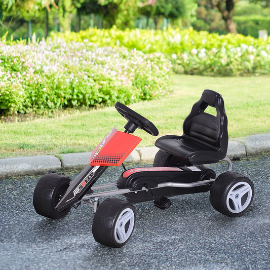 Kids Pedal Go Cart Children Ride On Car Racing Style Children Ride On Car Outdoor Racer Red - Gallery Canada