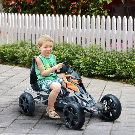 Kids Pedal Go Kart Children Toy Ride On Car Portable Kids Powered Kart for 5-12 Years Old - Gallery Canada