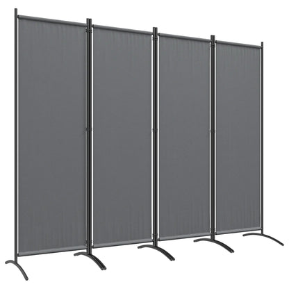 Folding Room Divider, Privacy Screen, 5.6FT Tall, Dark Grey Side Awnings at Gallery Canada
