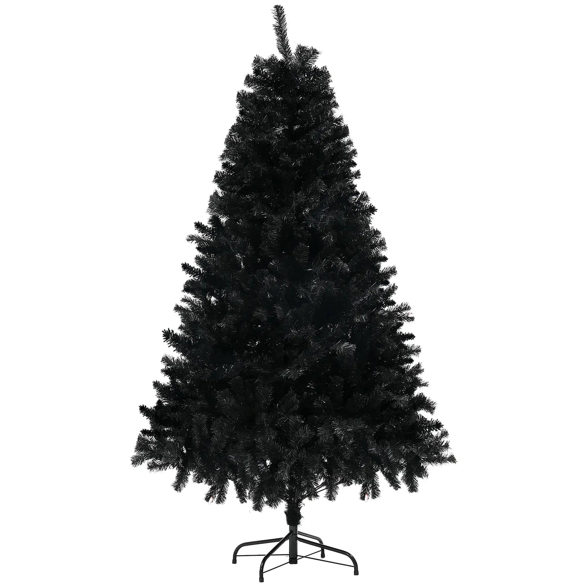 5ft Artificial Christmas Tree, Auto Open, Steel Base, Black Artificial Christmas Trees at Gallery Canada